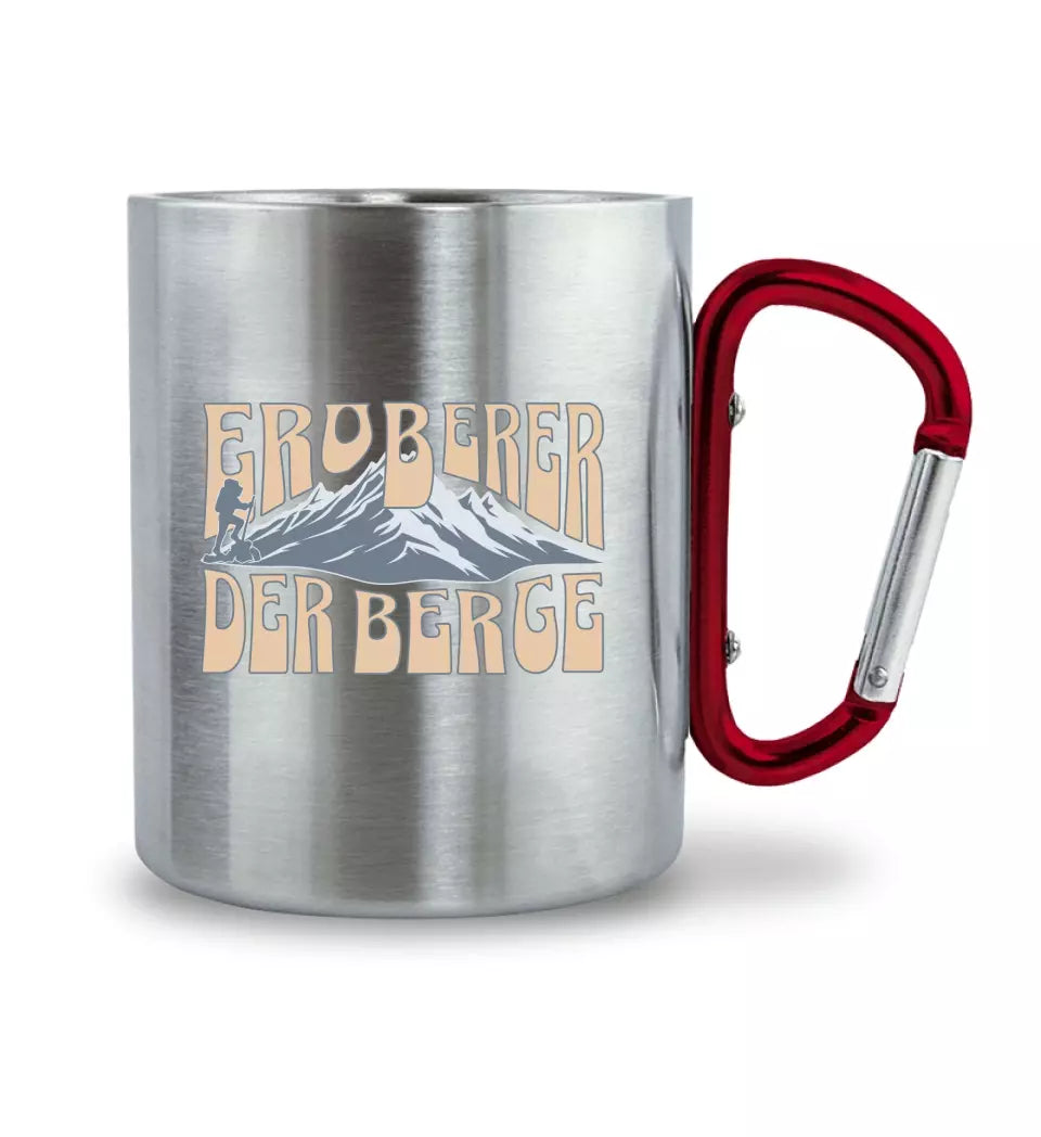 Edelstahl-Tasse Eroberer der Berge (Wanderer)