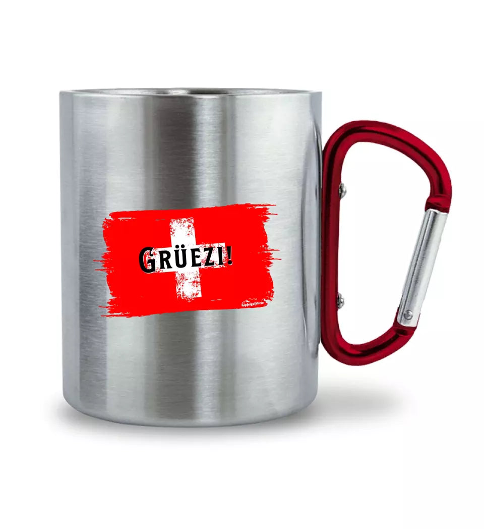 Edelstahl-Tasse Grüezi !