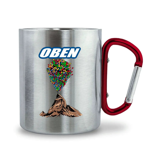 Edelstahl-Tasse Oben